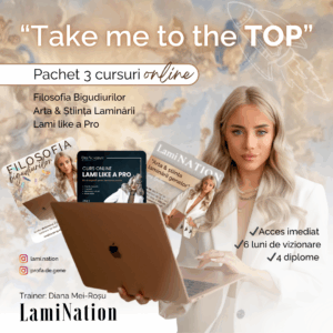 Pachet 3 cursuri laminare “Take me to the TOP”